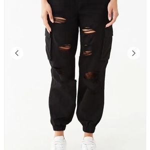 Distressed Cargo Pants